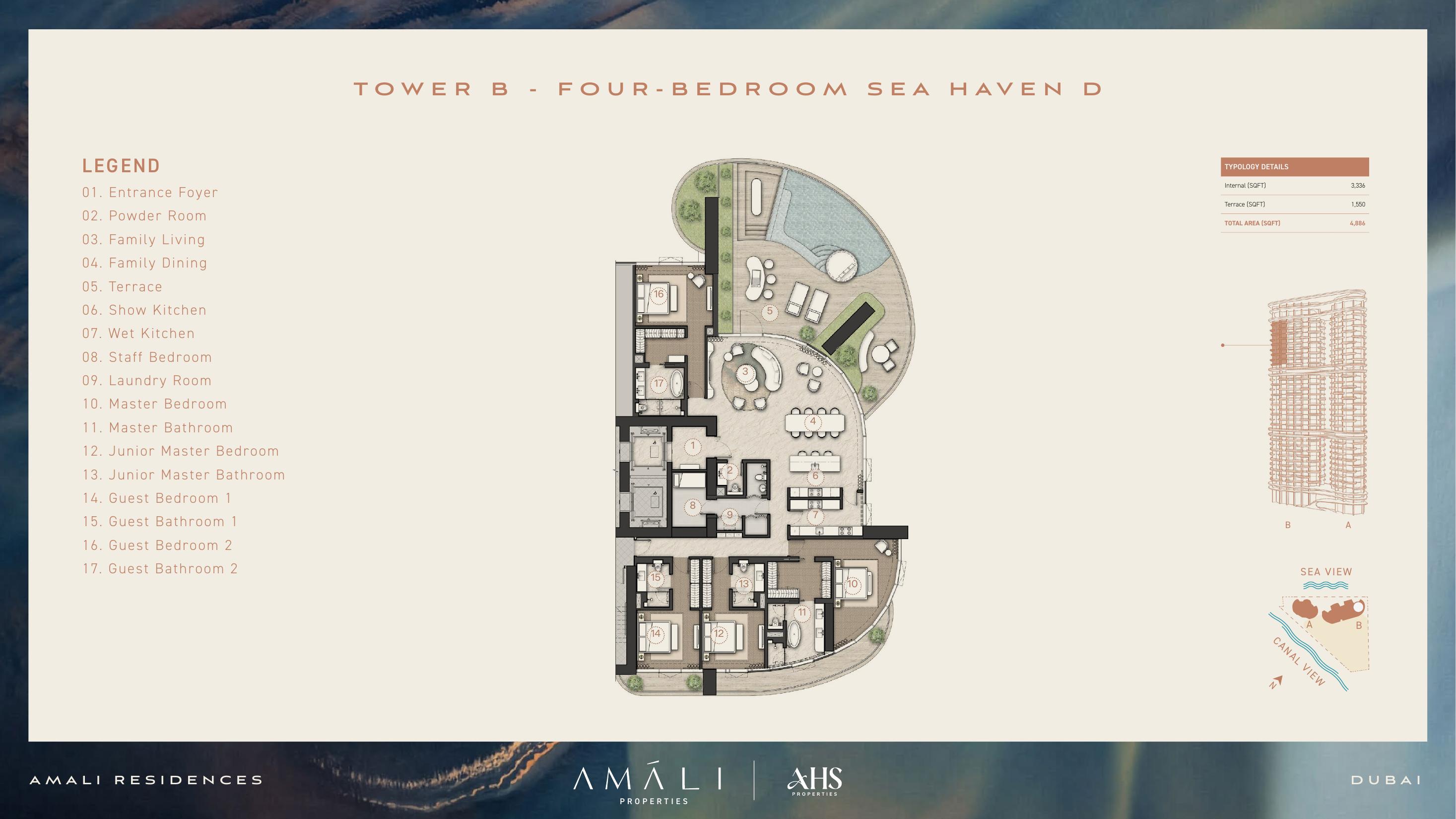 Tower B · Four bedroom Sea Haven D